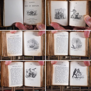Famous Men of Britain. >>MINIATURE BOOK<< Publication Date: 1845 CONDITION: VERY GOOD