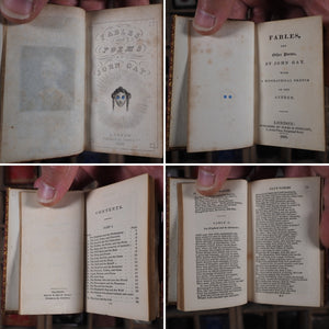 Fables and other poems. >>MINIATURE CATHEDRAL BINDING<< Gay, John. Publication Date: 1824 CONDITION: VERY GOOD