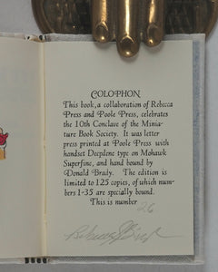 Bingham, Rebecca. Conclave Cookbook. Rebecca Press. 1992. >>NUMBER 26/35 SIGNED COPIES<<