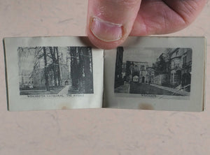 16 Collotype Views of Winchester. Valentine & Sons Ltd. Dundee. 1909. >>original printed miniature mail bag & book<<
