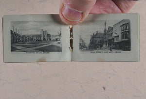 16 Collotype Views of Winchester. Valentine & Sons Ltd. Dundee. 1909. >>original printed miniature mail bag & book<<