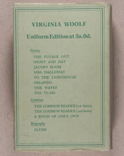 Load image into Gallery viewer, Virginia Woolf. Collected works of Virginia Woolf - every first Uniform Edition,  in original dust-jackets. Hogarth Press. 52 Tavistock Square. London.  1929-1950.
