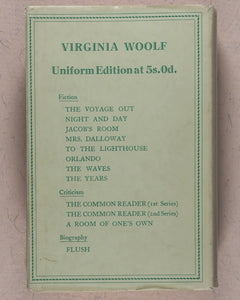 Virginia Woolf. Collected works of Virginia Woolf - every first Uniform Edition,  in original dust-jackets. Hogarth Press. 52 Tavistock Square. London.  1929-1950.