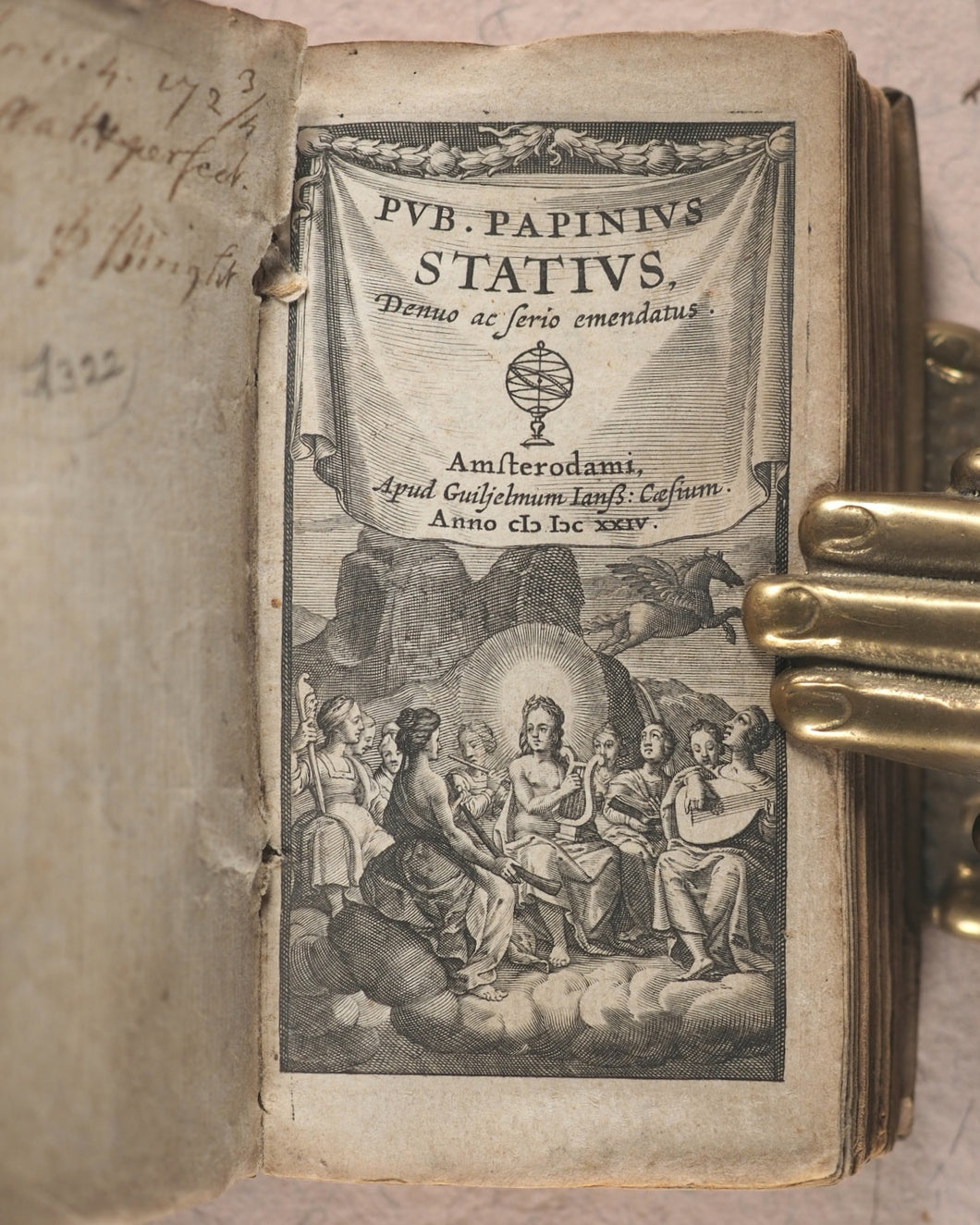 Pub. Papinius Statius. Denuo ac Serio emendatus. Guiljelmum Ianss: Caesium. [Amsterdam].>>Dramatic and significant classical poetry in miniature<< 1624.