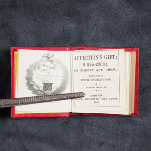 Affection's Gift. A Love-offering in Poetry and Prose. Rock Brothers and Payne London.  1853