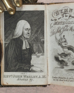 John Wesley. Collection of hymns for the use of the people called Methodists. Printed at the Conference-Office by Thomas Cordeux; sold by Thomas Blanshard, 14 City Road and 66 Paternoster Row, London. [1815].