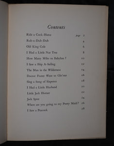 Ride a Cock-Horse and Other Nursery Rhymes. With illustrations by Mervyn Peake. MERVYN PEAKE  Published by Chatto & Windus, London, 1940