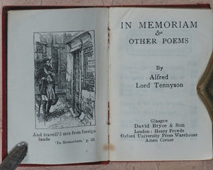 Tennyson, Alfred Lord. Poems. A choice selection from his works, serious and comic. Bryce, David & Son. Glasgow. [1905].