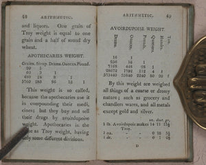 Compendium of Simple Arithmetic; in which the first rules of that pleasing Science are made familiar to the capacities of youth. Wallis, J. 16 Ludgate Street. London. 1801.