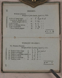 Compendium of Simple Arithmetic; in which the first rules of that pleasing Science are made familiar to the capacities of youth. Wallis, J. 16 Ludgate Street. London. 1801.