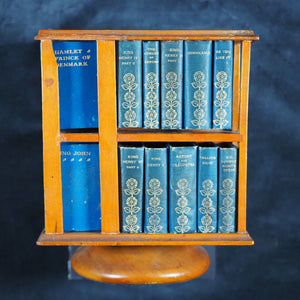 Shakespeare, William. Ellen Terry Complete Works of William Shakespeare, in 40 volumes. Bryce, David & Son. Glasgow. 1904. Complete Works. [Large revolving bookcase].