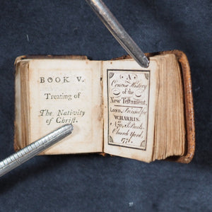 Bible in Miniature or a Concise History of the Old & New Testaments. Harris, W. London. 1771.