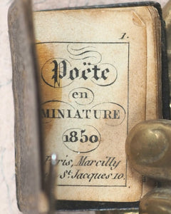 Poète en Miniature. Marcilly. Rue St. Jacques No. 10. Paris. 1850.