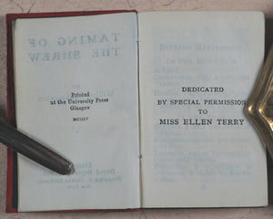 Shakespeare, William. Taming of the Shrew.  Bryce, David & Son. Glasgow. 1904.