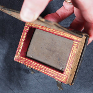 Miniature book keepsafe  or antique book box. [London?]. 1820.