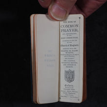 Load image into Gallery viewer, Finger Prayer Book. Common Prayer. University Press London : Henry Frowde, Oxford Warehouse, Amen Corner London. 1899.
