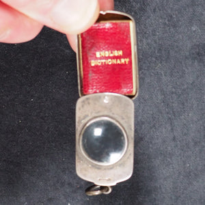 Smallest English Dictionary in the World. Comprising: besides the ordinary & newest words in the language, short explanations of a large number of scientific, philosophical, literary & technical terms. Bryce, David & Son. Glasgow. 1893. SILVER LOCKET