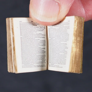 Smallest English Dictionary in the World. Comprising: besides the ordinary & newest words in the language, short explanations of a large number of scientific, philosophical, literary & technical terms. Bryce, David & Son. Glasgow. 1893. SILVER LOCKET