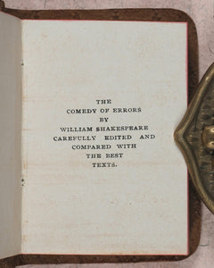 Shakespeare, William. Works of Shakespeare. Knickerbocker Leather and Novelty Co. New York. [1919].
