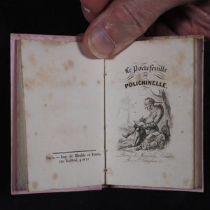 Resbecq, Adolphe Charles Thédore Fontaine de. Le Portefeuille de Polichinelle. Marcilly, A. Rue St. Jacques, 10.&nbsp; Paris. Undated but 1843.