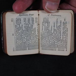 Thumb Birthday Text Book of short verses from the bible. Bryce, David & Son Glasgow. 1894.