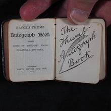 Load image into Gallery viewer, Thumb Birthday Text Book of short verses from the bible. Bryce, David &amp; Son Glasgow. 1894.
