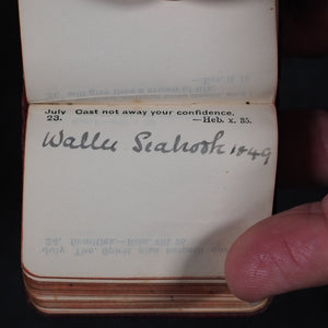 Thumb Birthday Text Book of short verses from the bible. Bryce, David & Son Glasgow. 1894.