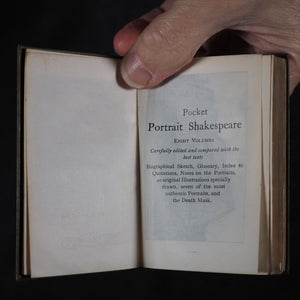 Shakespeare, William. Pocket Portrait Shakespeare. Complete with glossary. Bryce, David & Sons. Glasgow. Circa 1899.