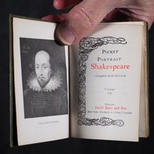 Load image into Gallery viewer, Shakespeare, William. Pocket Portrait Shakespeare. Complete with glossary. Bryce, David &amp; Sons. Glasgow. Circa 1899.
