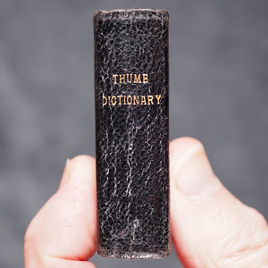 Bryce's Thumb English Dictionary. Bryce, David & Son. Glasgow. Circa 1888. In ' Midgets' slipcase.