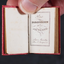 Load image into Gallery viewer, Petit Paroissien de la Jeunesse. Marcilly. Rue St. Jacques, 10. Paris. Circa 1840. Original slipcase, magnifying glass and case.
