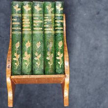 Load image into Gallery viewer, Dickens, Charles Christmas Stories. Birdsall &amp; Sons [Northampton]. Circa 1908. Complete five volume set on original oak book display.
