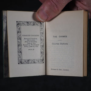 Dickens, Charles Christmas Stories. Birdsall & Sons [Northampton]. Circa 1908. Complete five volume set on original oak book display.