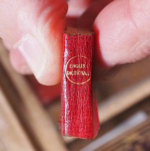 Smallest English Dictionary in the World. >>DE LUXE BRYCE MINIATURE DICTIONARY<< Publication Date: 1900 CONDITION: VERY GOOD