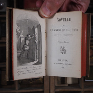 Novelle>>MINIATURE BOOKS WITH OCCULT ASSOCIATION<< Sacchetti, Franco. Publication Date: 1860 CONDITION: VERY GOOD