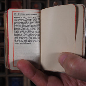 Garden of the soul: a manual of devotion : containing the public and private devotions of most frequent use. [with] The Epistles and Gospels. >> TESSELLATED MOTHER-OF-PEARL MINIATURE<< Publication Date: 1922 CONDITION: VERY GOOD