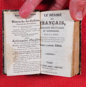 Le Desire des Francais, Etrennes Militaires et Historiques [MINIATURE FRENCH ALMANAC] Janet, C.P.L. [Compiler]. Publication Date: 1841 CONDITION: VERY GOOD