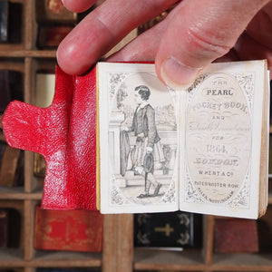 Pearl pocket Book and Fashionable Remembrancer for 1864 [with] Miniature Ball-Room Guide. >>RARE MINIATURE ALMANAC "FOR THE LADIES"<< Publication Date: 1863 CONDITION: NEAR FINE