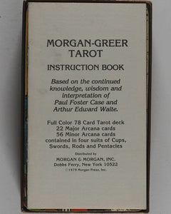 Morgan-Greer Tarot. Morgan Press Inc. 1979. First edition.