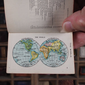 Mellin's Atlas of the World. >>RARE MINIATURE ATLAS<< Publication Date: 1894 CONDITION: VERY GOOD