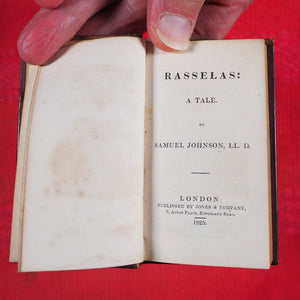 Rasselas, a Tale. >>MINIATURE LITERARY CLASSIC << Johnson, Dr. Publication Date: 1832 CONDITION: VERY GOOD