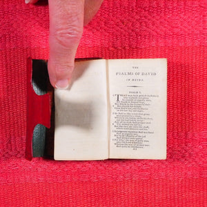 Psalms of David in Metre, According to the Version Approved by the Church of Scotland, and appointed to be used in Worship. >>MINIATURE RUBY WALLET BOUND SCOTTISH PSALMS<< Publication Date: 1828 CONDITION: VERY GOOD