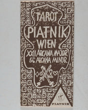 Load image into Gallery viewer, Tarot Piatnik Wien. 78 Tarot Card Deck &amp; Booklet. In Box. No.2825. Austria. 1974 Vintage.
