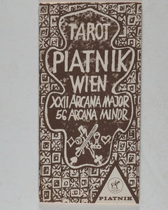 Tarot Piatnik Wien. 78 Tarot Card Deck & Booklet. In Box. No.2825. Austria. 1974 Vintage.