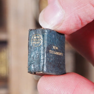 New Testament of the Lord and Saviour Jesus Christ. >>STAGGERINGLY SMALL NEW TESTAMENT BIBLE<< Publication Date: 1895 CONDITION: GOOD