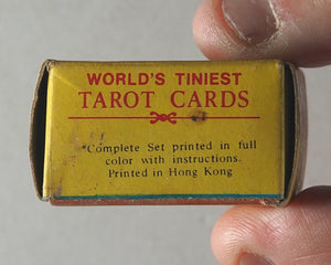 World's Tiniest Tarot Card Set. Complete Deck of 78 Cards. Merrimack Publishing Corp. 85 Fifth Ave.N.Y.10003. No.1960S. Printed in Hong Kong. [1968/9]