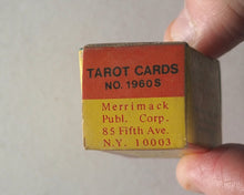 Load image into Gallery viewer, World&#39;s Tiniest Tarot Card Set. Complete Deck of 78 Cards. Merrimack Publishing Corp. 85 Fifth Ave.N.Y.10003. No.1960S. Printed in Hong Kong. [1968/9]
