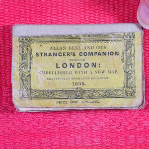 Stranger's Companion through London embellished with a new map beautifully engraved by Dowar. >>MINIATURE LONDON GUIDE AND MAP BOOK<< Bellchambers, Edmund. Publication Date: 1835 CONDITION: GOOD