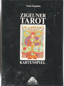ZIGEUNER TAROT Kartenspiel. Wegmüller, Walter. Published by Sphinx, Verlag Basel [1975].