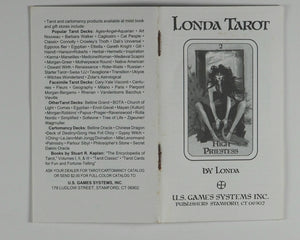Londa Tarot. Londa. U.S. Games Systems Inc. Belgium. 1993. ISBN 0880796642.